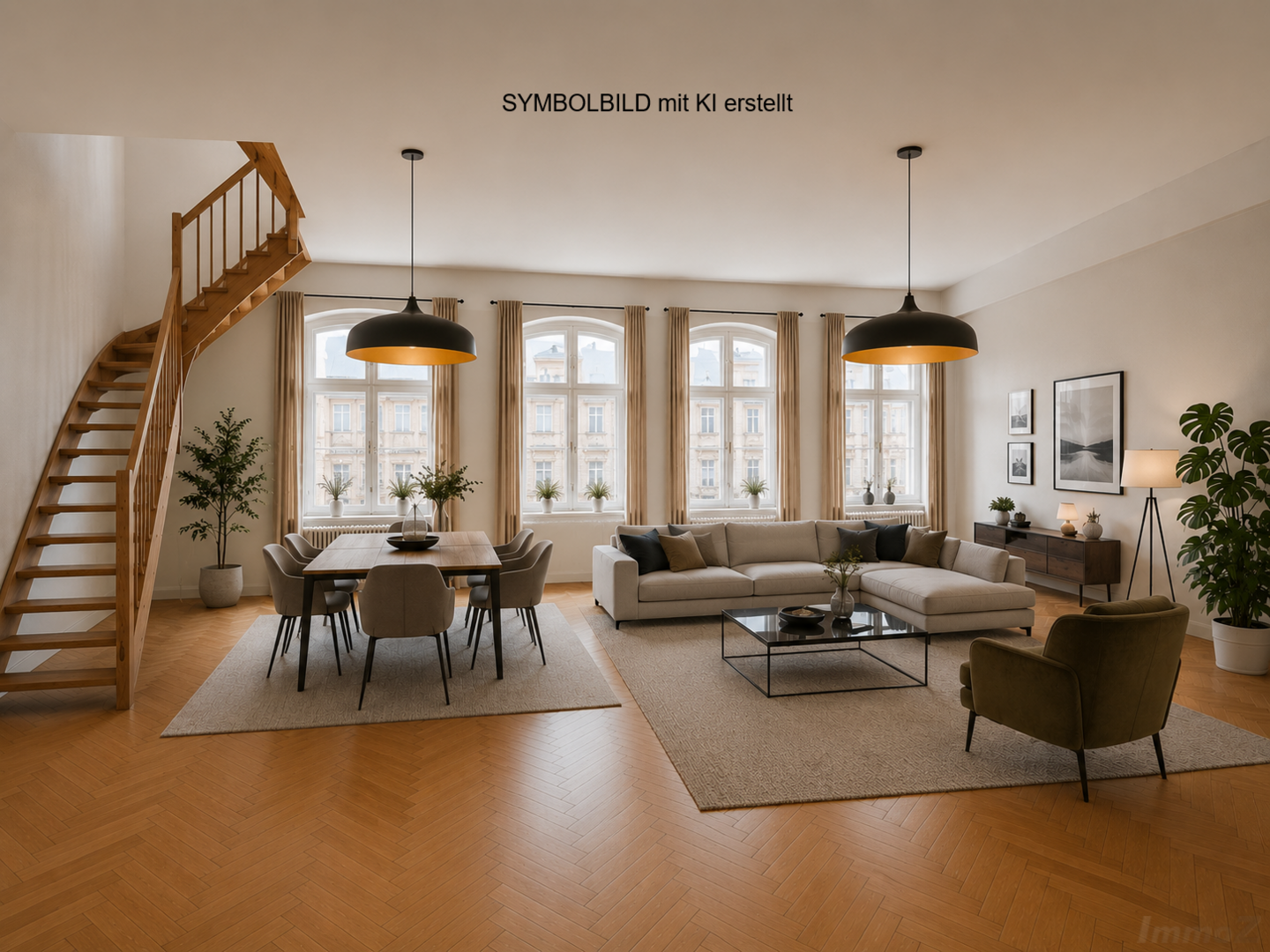 Maisonette Wohnzimmer