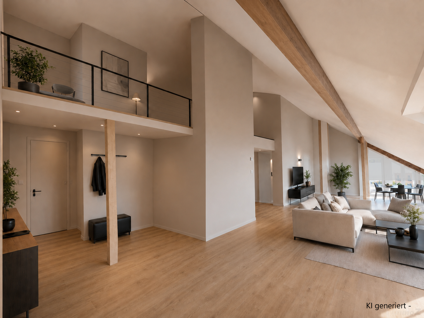 Loftartiges DG Ausbau K1 generiert