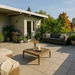 Sonnenterrasse KI-unterstützt